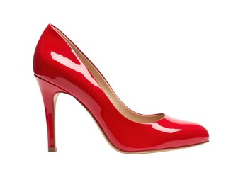 Obraz premium Shop elegant footwear single shiny fashion heel pump isolated style