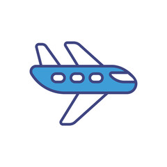 Airplane icon vector stock illustration