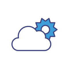 Weather icon vector stock illustration