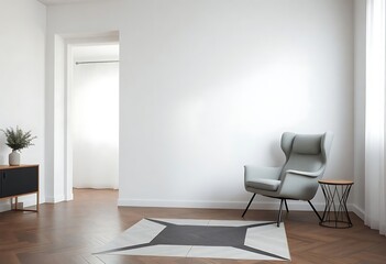 chair and a table in a room