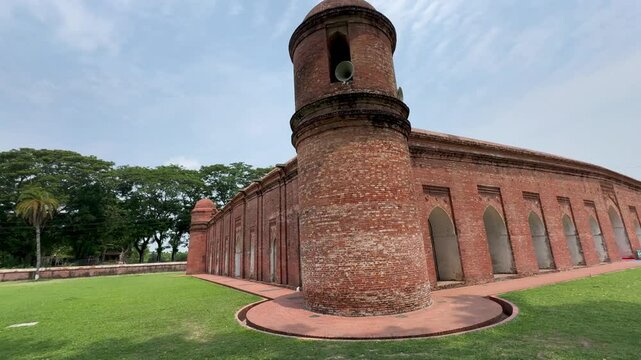 The Sixty Dome Mosque in Bagerhat, Bangladesh