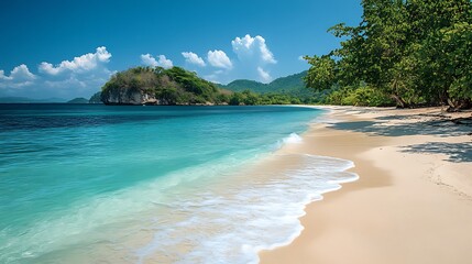 Obraz premium Beach ocean waves sand high resolution hd wallpaper
