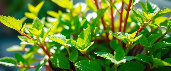 close up of a plant with green leaves