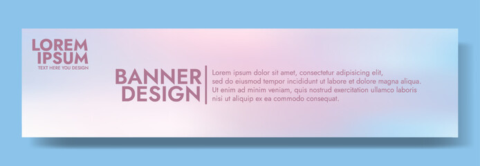 Fototapeta premium Modern banner design with a moonlight mirage inspired background