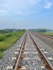 Obraz premium railway in the countryside