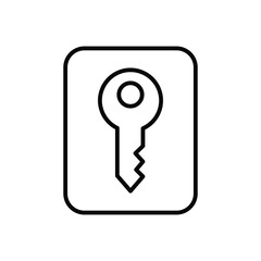 Car Key icon vector stock illustration