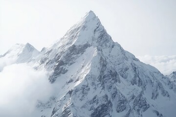 Obraz premium Majestic snow-capped mountain peak (1)