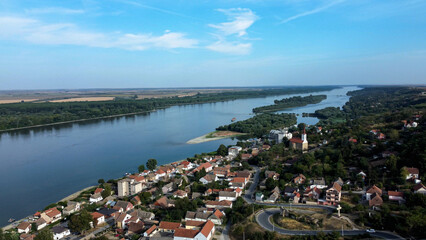 &ldquo;Aerial View of Riverside Village and the Meandering Danube&rdquo;