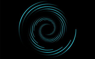 Spiral sound wave rhythm line dynamic abstract vector background
