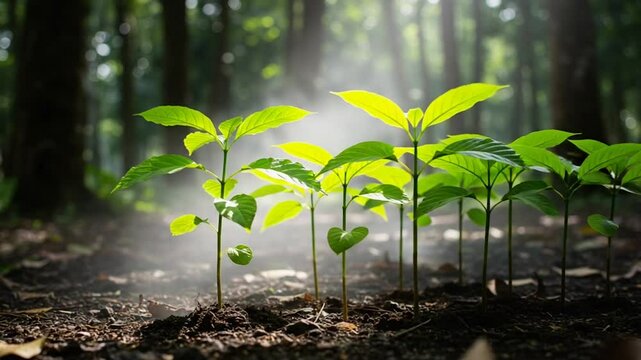 New Life Emerging from Soil