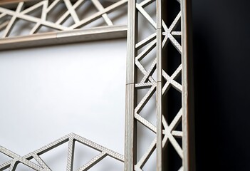 Obraz premium decorative mirror hanging on a wall