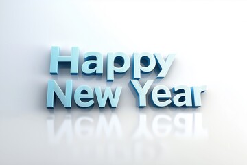 Celebration of a joyful New Year marked by the vibrant text Happy New Year reflecting festive spirit and hope for the coming year