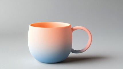 Ombre Ceramic Mug: Pink and Blue Gradient
