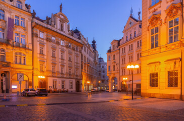 Naklejka premium Old Town Street Architecture Prague Czech Republic