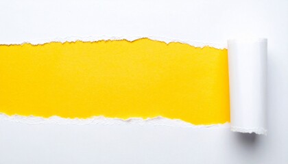 yellow torn paper