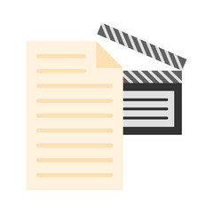 Script flat icon