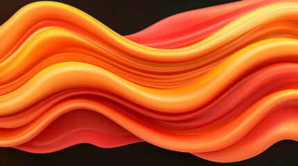 Fototapeta premium Abstract Orange and Yellow Gradient Waves Background