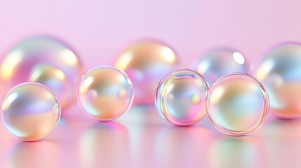 Abstract pastel spheres background design