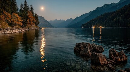 Moonlight Lake, Majestic Mountains