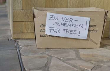 Free Items Box on Pavement
