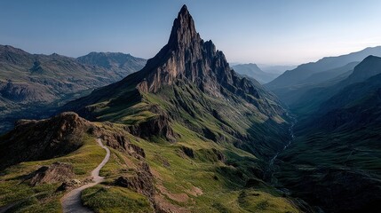 Mountain peak landscape
