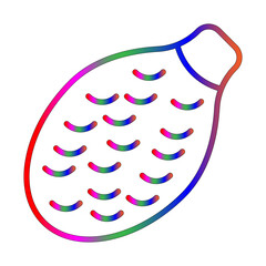 Fototapeta premium Taro root line gradient icon