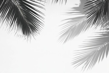 Obraz premium Tropical Palm Leaf Shadows (1)