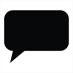 Rectangular Comic Speech Bubble with Smooth Corners