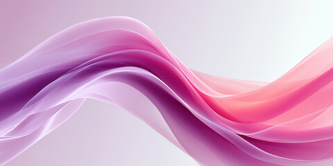 Fototapeta premium Elegant flowing S-curve design with a soft gradient from pink to purple, Creating a smooth and modern artistic 