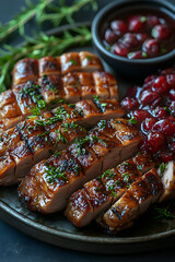 Grilled Duck Breast with Cherry Sauce &ndash; A Gourmet Delight
