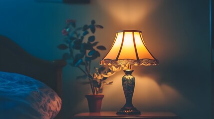 Warm Nightlight Bedroom Lamp Table Decor Soft Glow