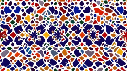 Vibrant Colorful Mosaic Pattern Abstract Texture Background