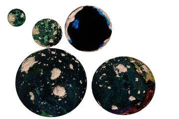 Five Planets or backgrounds for use in your photos or art images. 