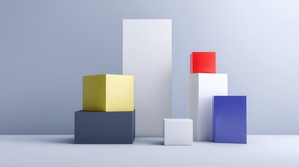 abstract box layout in clean business composition.