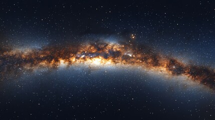 Fototapeta premium Milky Way Galaxy at Night Stunning Cosmic Dust and Stars