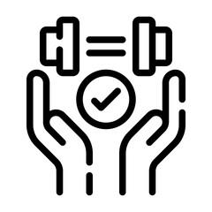 Strength Training Empowerment Icon