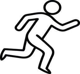 Running Man Outline Icon