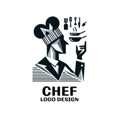 Obraz premium Chef Vector Logo Design