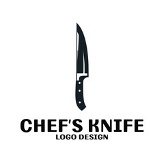Chef's Knife Vector Logo Design