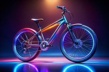 Fototapeta premium Futuristic Electric Bicycle: Panoramic High-Resolution Stock Photo