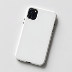 White Smartphone Phone case on an isolated white background