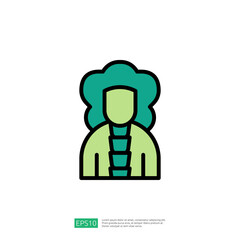 Icon Representing Law and Judgment Focusing on Legal Advocacy and Justice in a Courtroom Setting