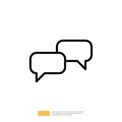 Legal Communication Icons Representing Debate and Judgment in the Context of Law and Justice