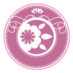 Flower themed logo design