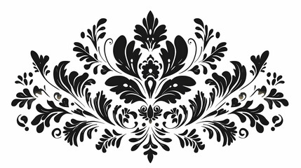 Obraz premium Ornate, symmetrical decorative design featuring elaborate floral motifs.