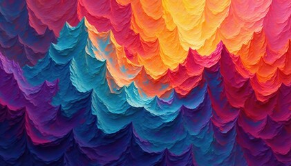 Geometric abstract tapestry, vibrant colors, endless repeat, abstract, stylish