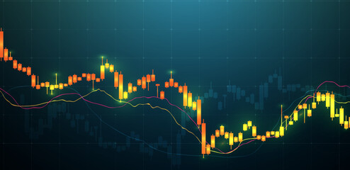 Obraz premium Stock market and finance. Trading gold forex background vector 
