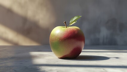 A Single Apple in Sunlight: Still Life Photography