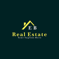 EB Initials Real Estate Logo Vector Art  Icons  and Graphics