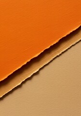 Torn Paper Layers with Rough Edges and Earthy Tones